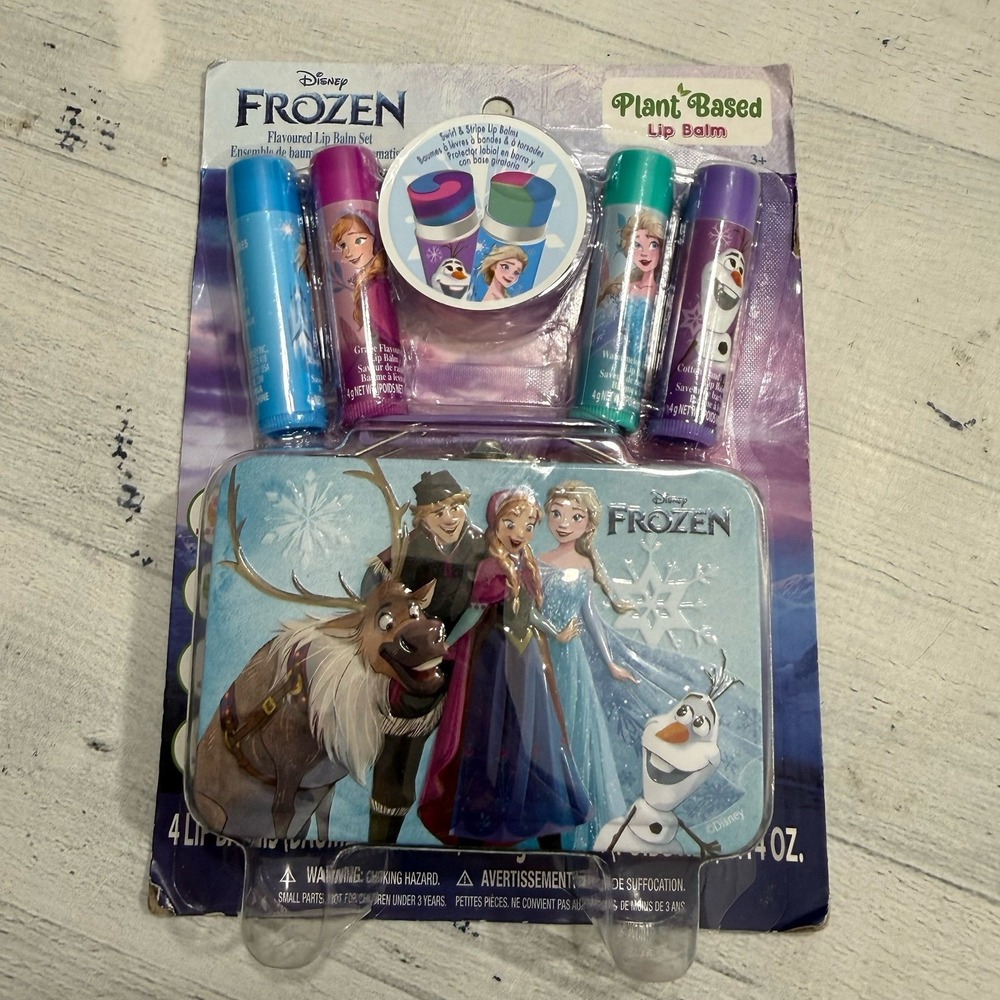 Disney frozen plant based lip balm‎ gift set NEW